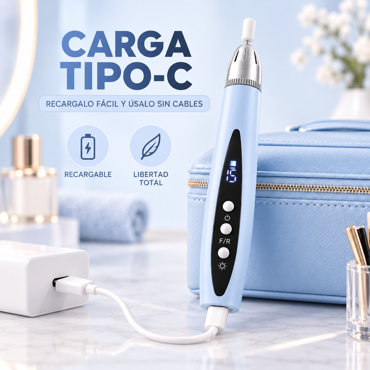 Dremel™ Pulidor de Uñas Inalámbrico con Luz LED