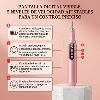 Dremel™ Pulidor de Uñas Inalámbrico con Luz LED