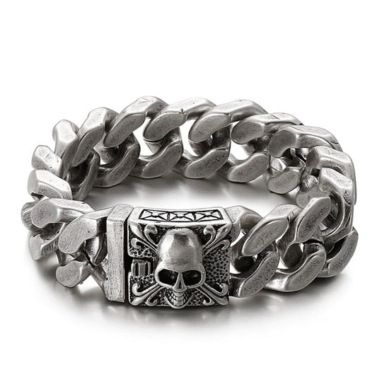 Brazalete de Acero Skull Brock