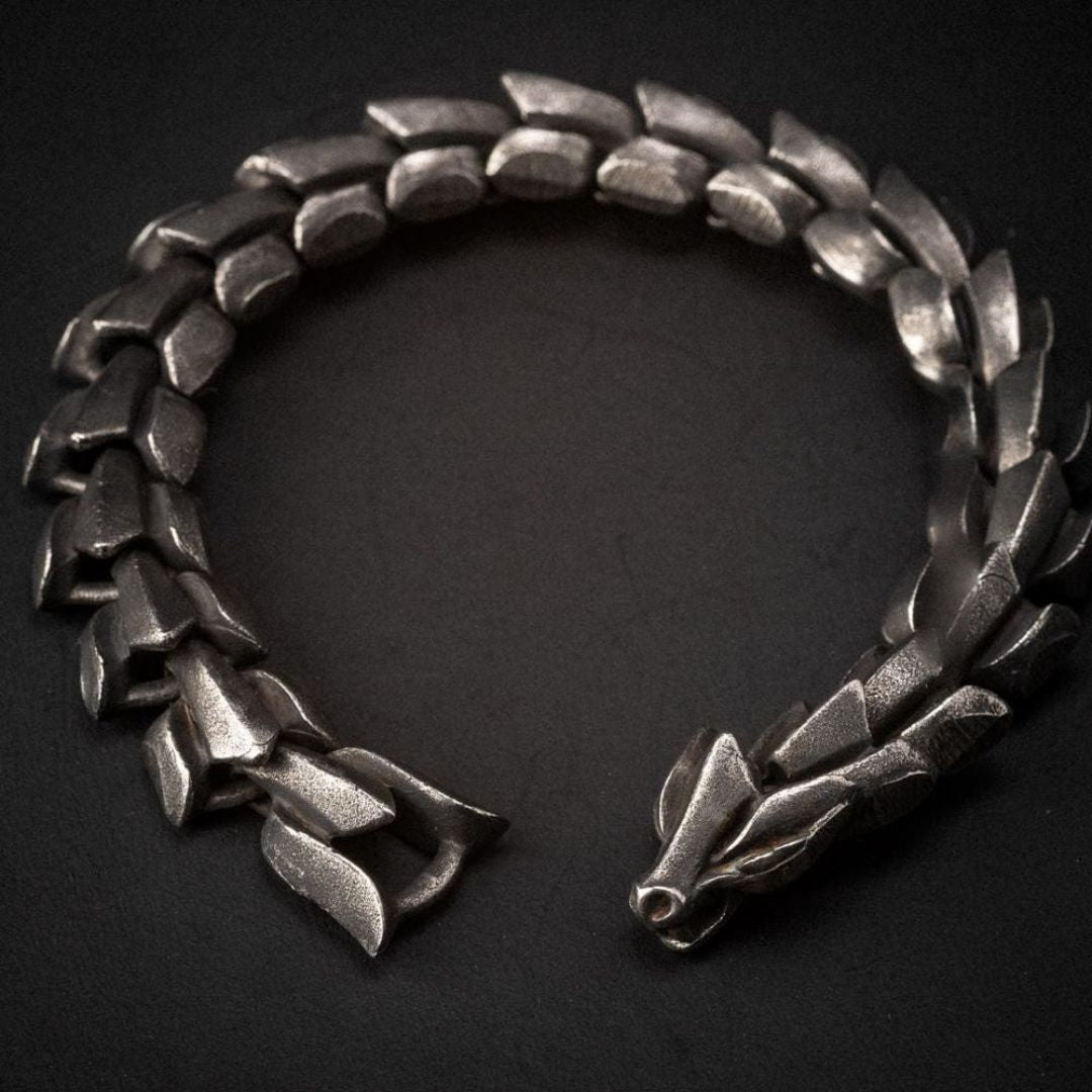 Brazalete de Acero Jörmungandr