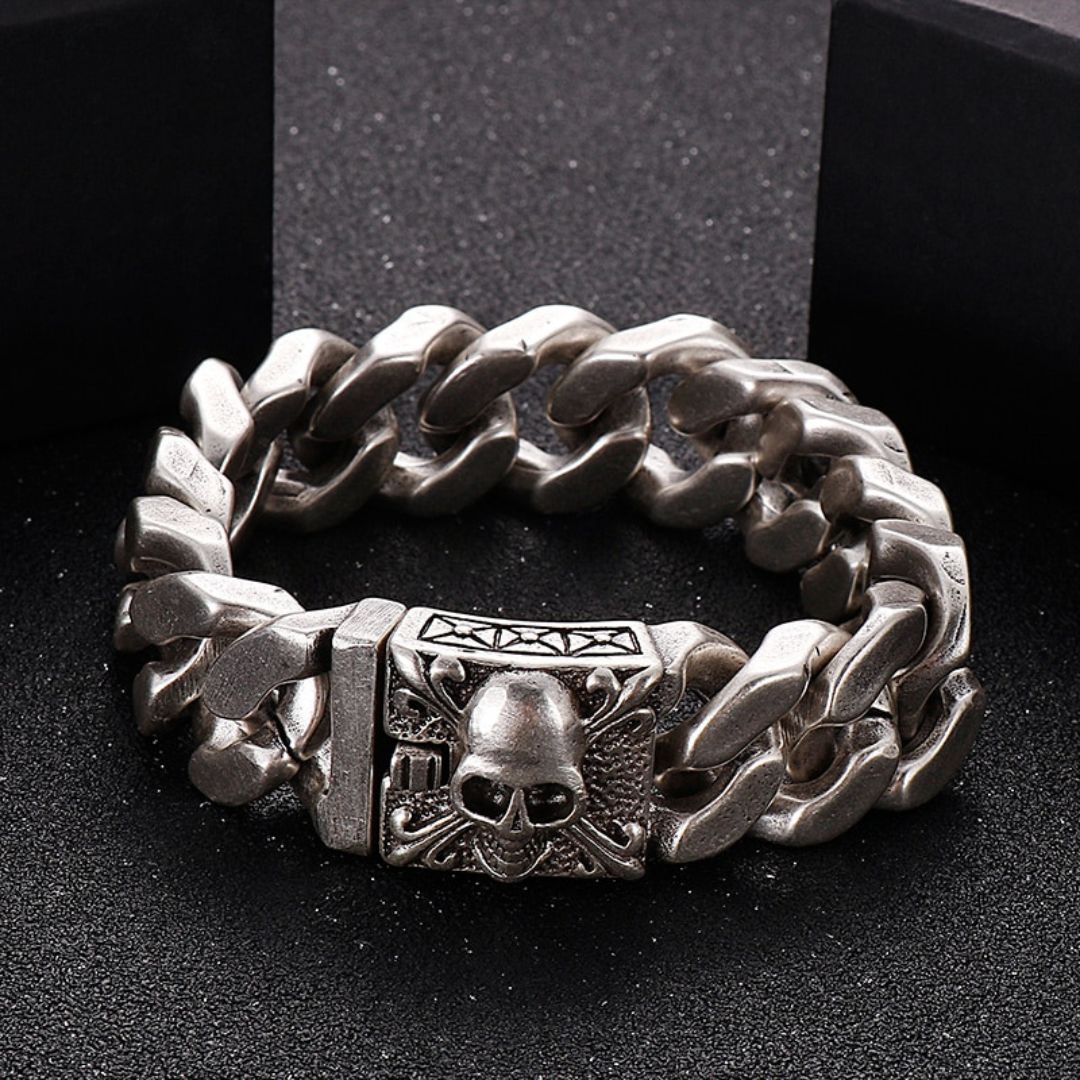 Brazalete de Acero Skull Brock