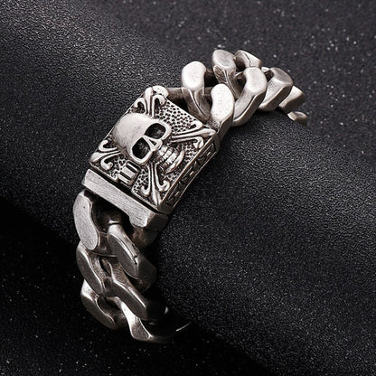 Brazalete de Acero Skull Brock