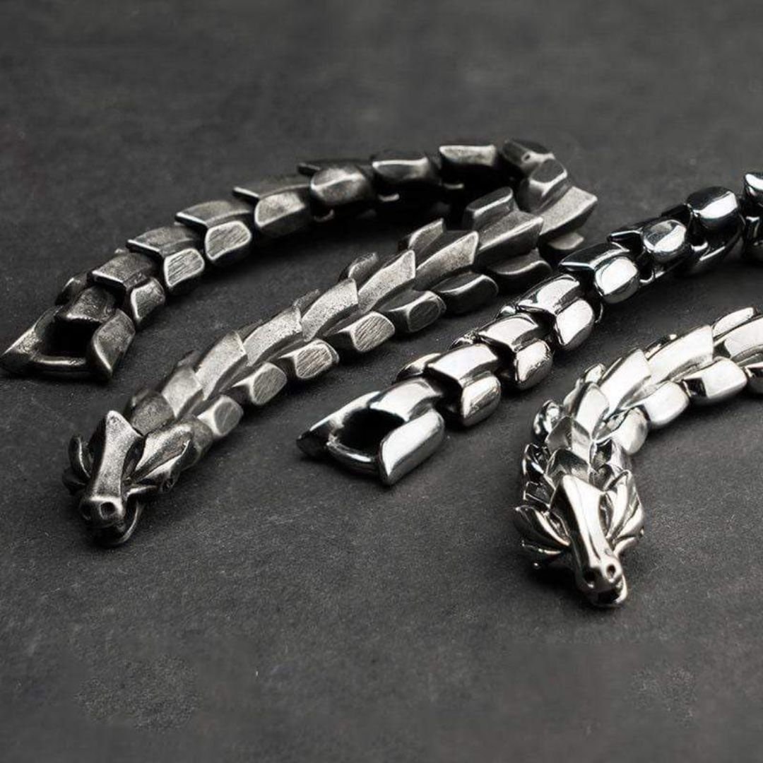 Brazalete de Acero Jörmungandr