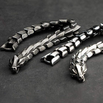 Brazalete de Acero Jörmungandr