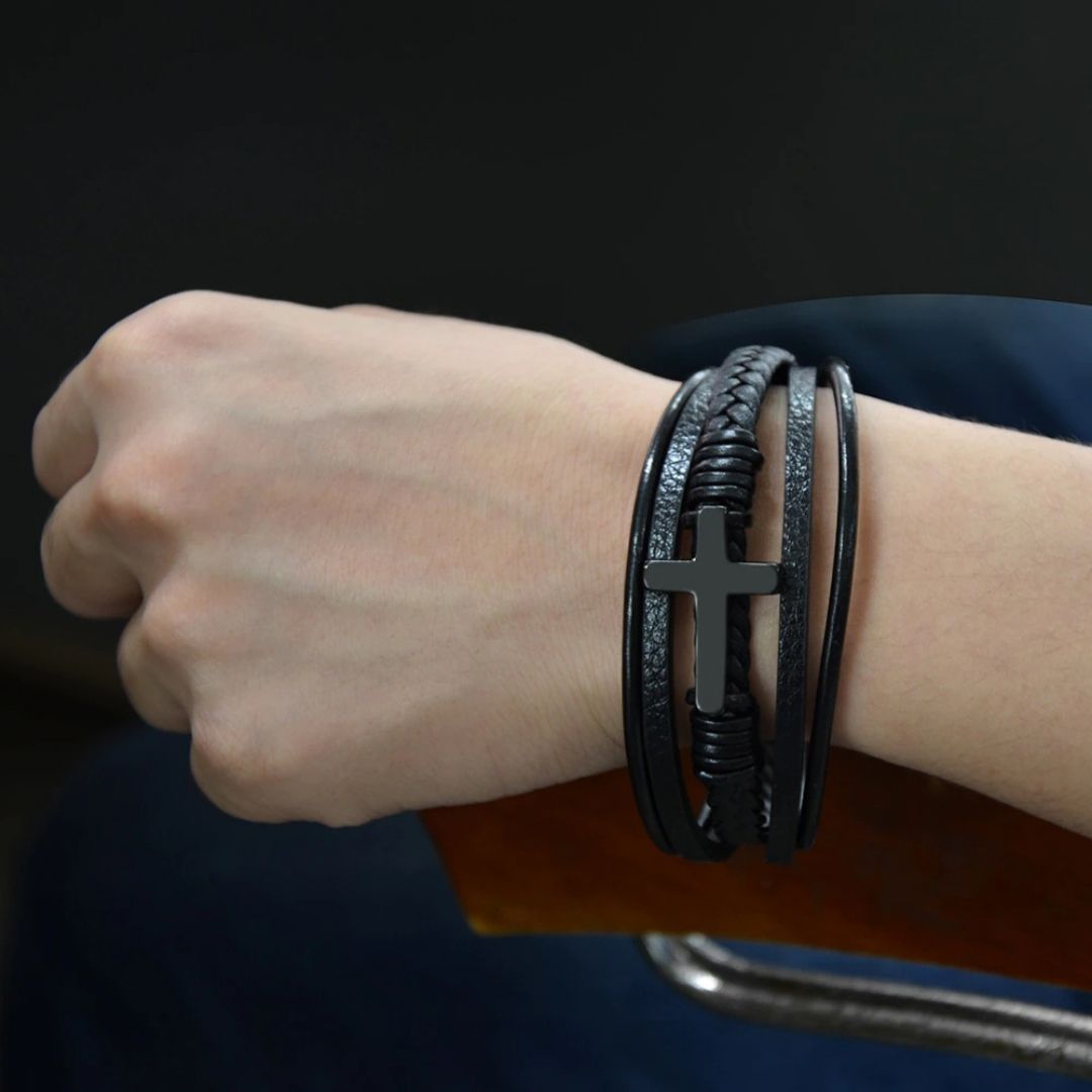 Pulsera Albis Cruz Black
