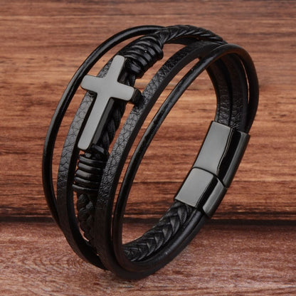 Pulsera Albis Cruz Black