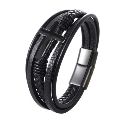Pulsera Albis Cruz Black
