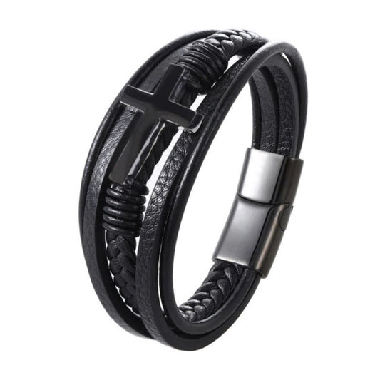 Pulsera Albis Cruz Black