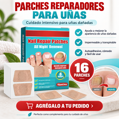 16 Parches Tratamiento Uñas