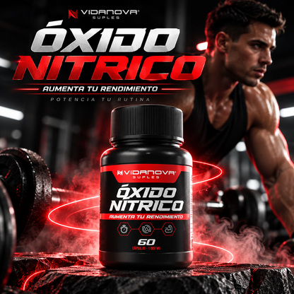 Oxido Nítrico 1000MG 60 Caps. - Potencia tu Rendimiento.