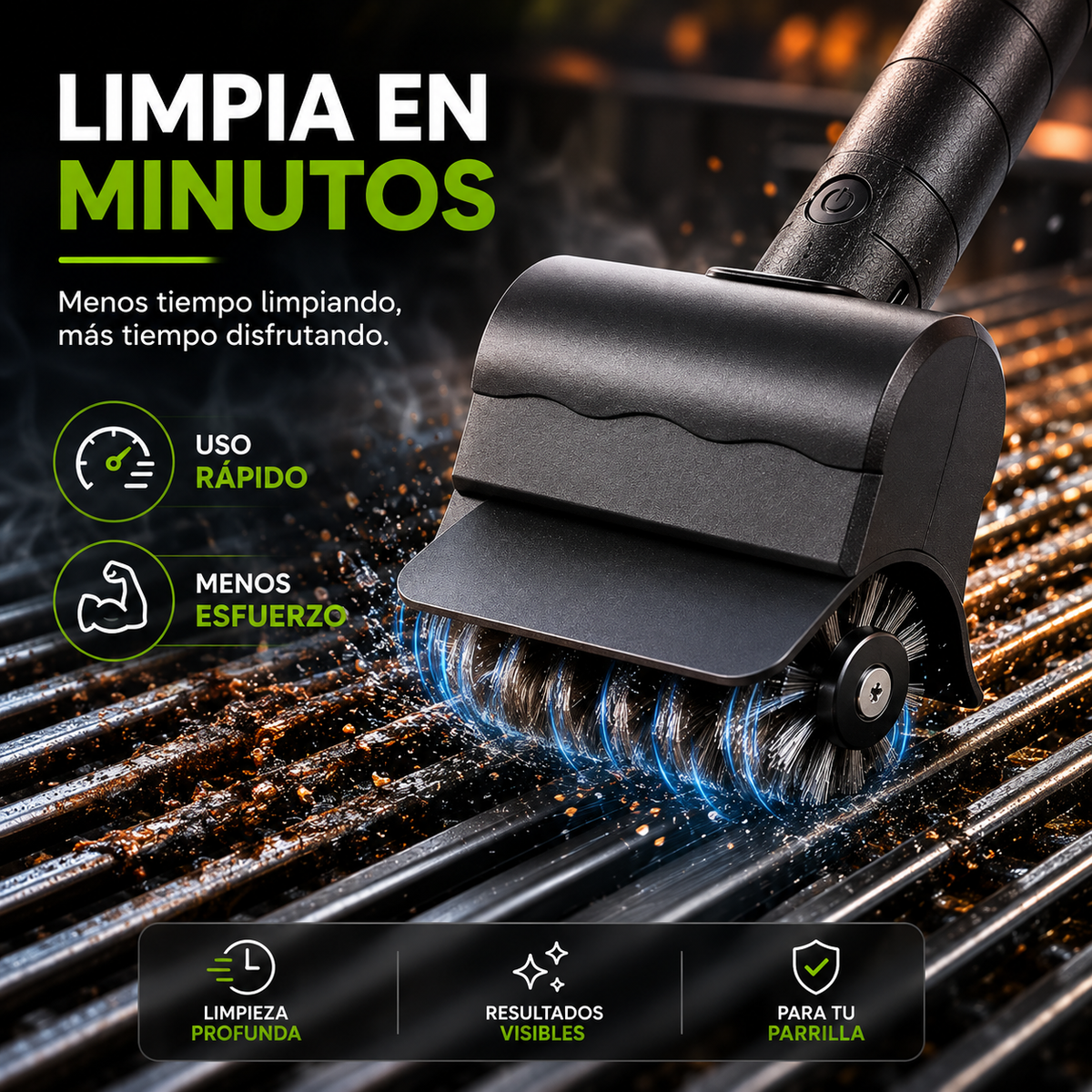 Cepillo Eléctrico para Parrilla