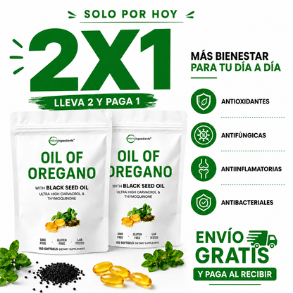 Aceite de Orégano con Semilla Negra 6.000Mg