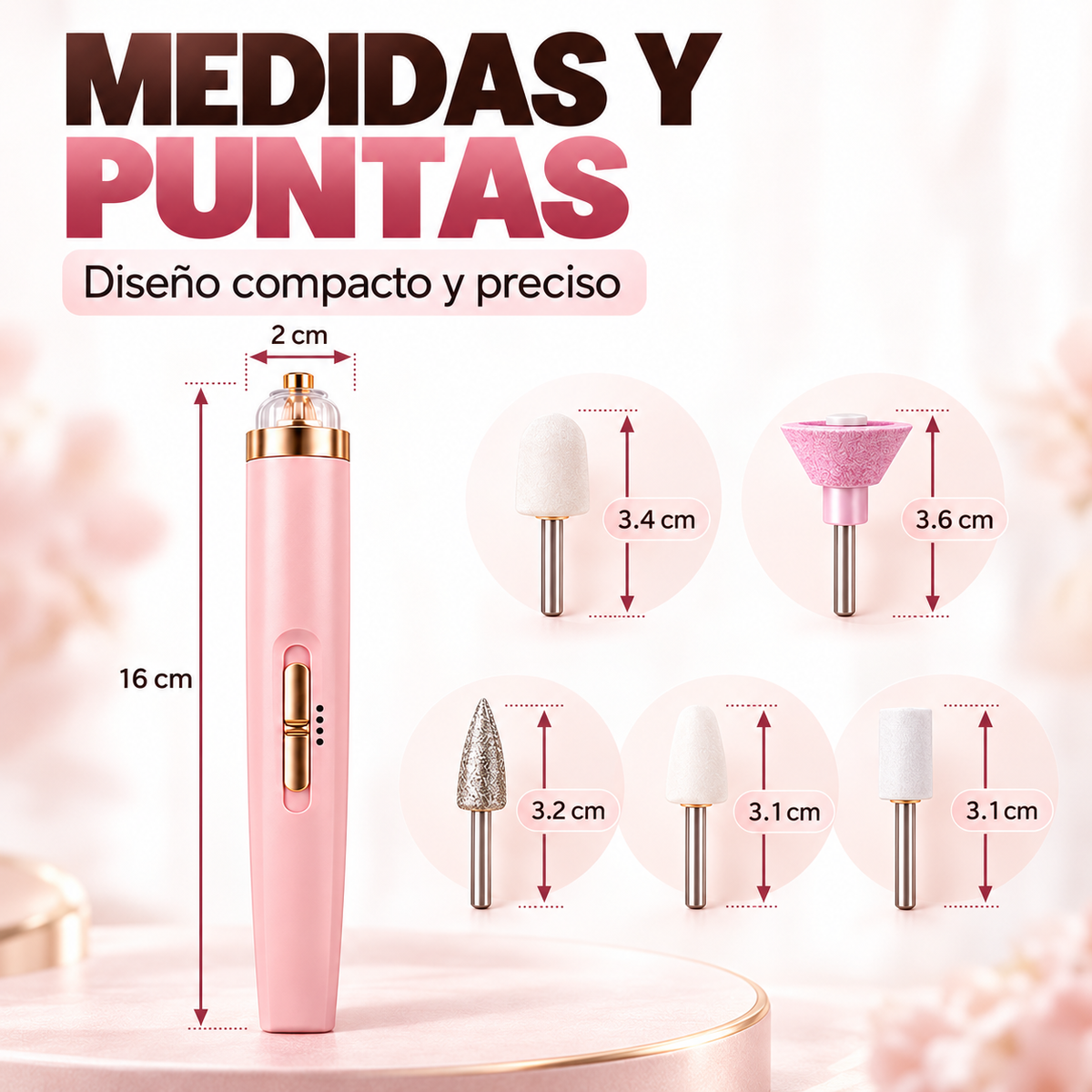 Dremel Pulidor de Uñas Inalámbrico con Luz LED